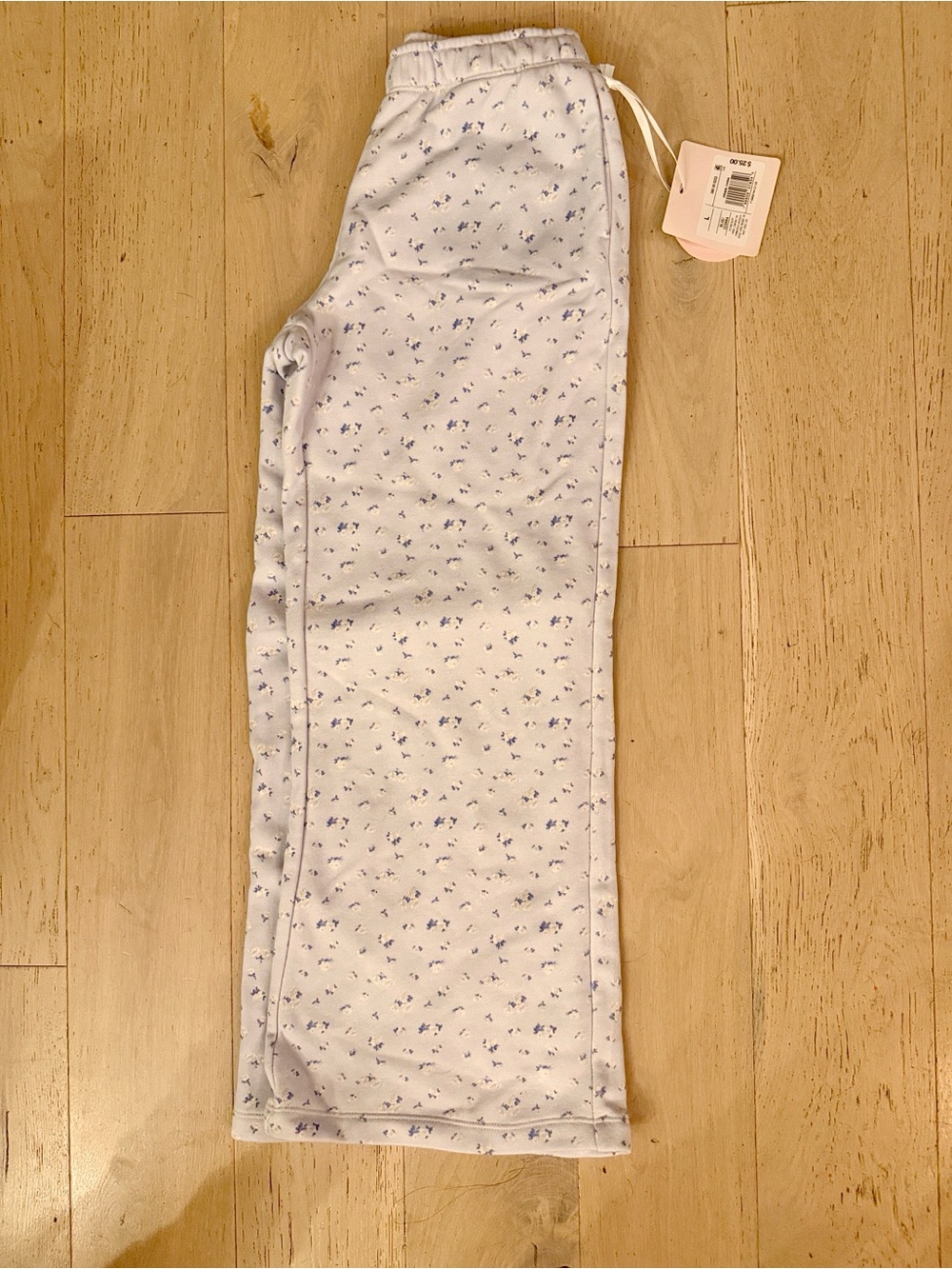 Love Shack Fancy NWT Girls Blue Floral Jogger Pants L
